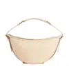 By Far Cream Leather 22 Cm Gib Shoulder Handbag In Nude
