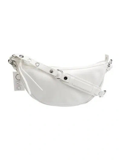 Pre-owned By Far Leather Shoulder Bag In White