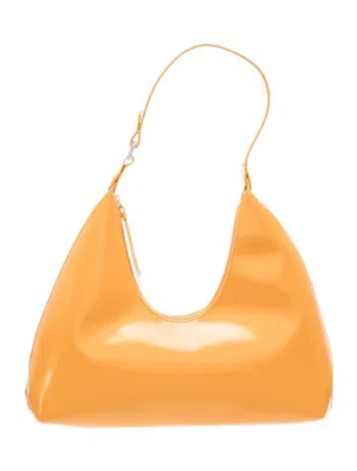Pre-owned By Far Leather Shoulder Bag In Yellow
