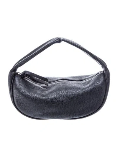 Pre-owned By Far Leather Top Handle Bag In Black