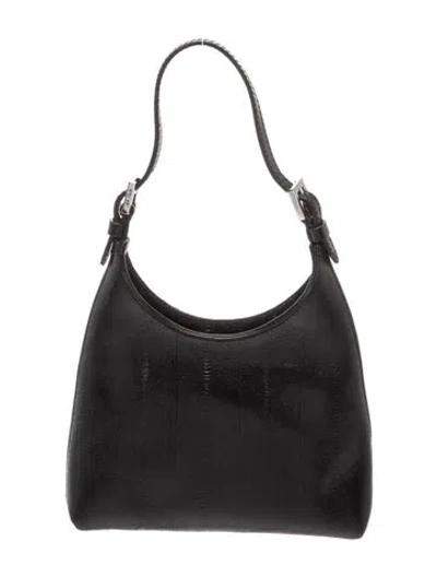 Pre-owned By Far Leather Top Handle Bag In Black