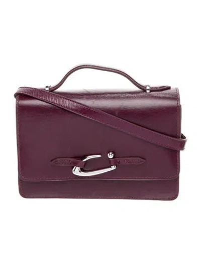Pre-owned By Far Leather Top Handle Bag W/ Tags In Purple