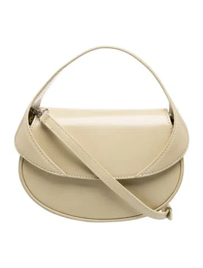 Pre-owned By Far Leather Top Handle Bag In Yellow