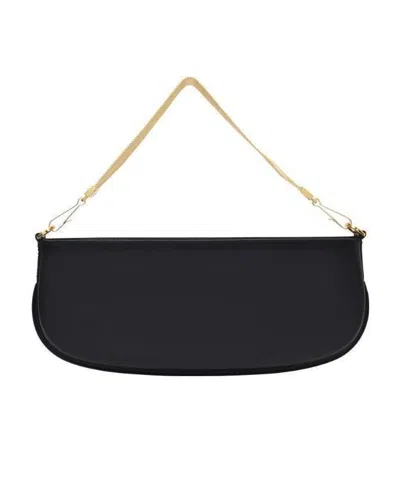 By Far Leather Tote Bag In Black