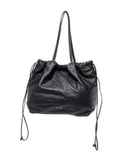 Pre-owned By Far Leather Tote In Black