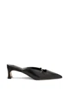 By Far Leda Square-toe Mules In Black