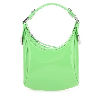 By Far Light Green Leather Cosmo Handbag