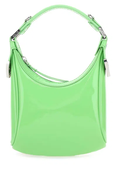 By Far Light Green Leather Cosmo Handbag