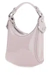 By Far Lilac Leather Cosmo Handbag In Grey