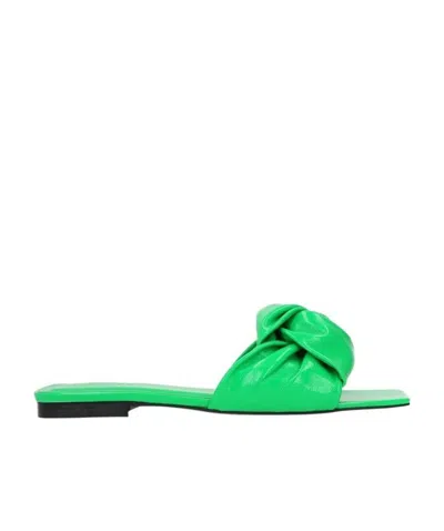 By Far Lima Open-toe Sandals In Green