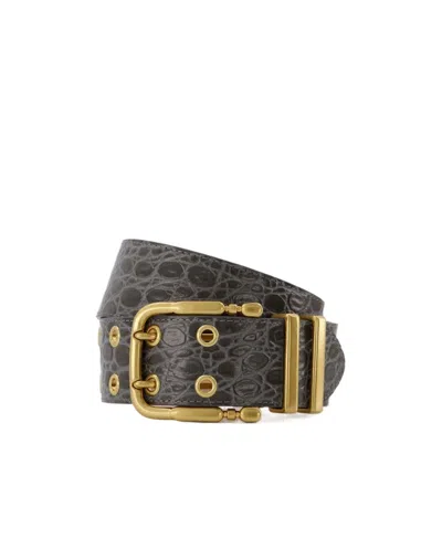 By Far Logo Belt In Black