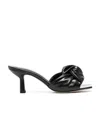 By Far Logo High Heels Sandals In Black
