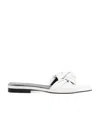 By Far Logo Sandals In White