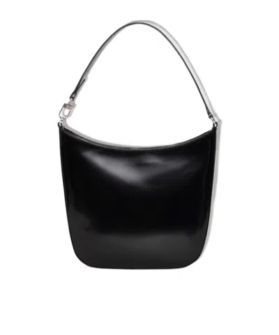 By Far Logo Shoulder Bag In Black