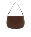 By Far Logo Shoulder Bag In Brown