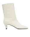 By Far Off-white Lysander Washed Leather Boots In White
