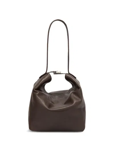 By Far Maxi Bea Shoulder Bag In Brown