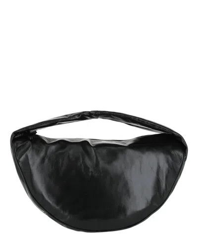 By Far Maxi Creased Shoulder Bag In Black