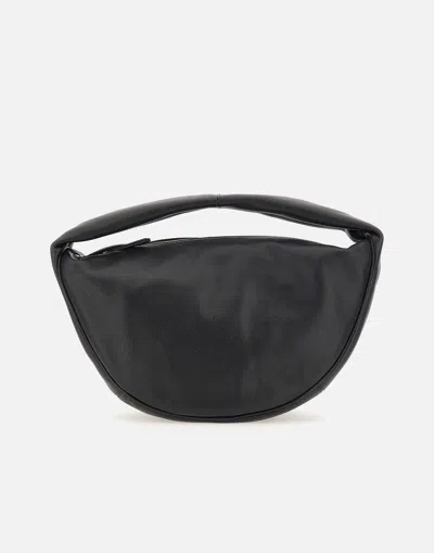 By Far Maxi Cush Leather Handbag In Black