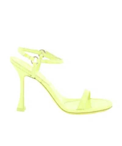 By Far Mia 100mm Sandals In Yellow