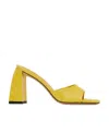 By Far Michele Flat-soled Sandals In Yellow
