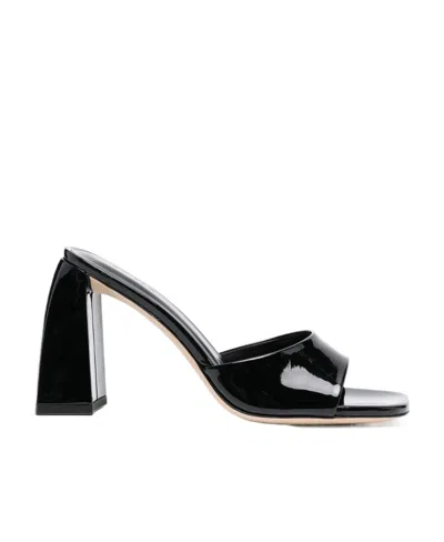 By Far Sandal  Michele In Semi-gloss Leather Available Store Pompei In Negro
