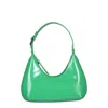 By Far Mini Amber Shoulder Bag In Green