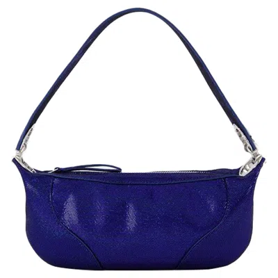 By Far Mini Amira Hobo Bag -  - Blue - Leather