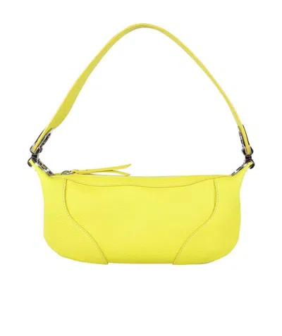 By Far Mini Amira Shoulder Bag In Yellow