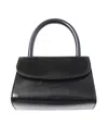 By Far Mini Bag In Black Semi Patent Leather In Black