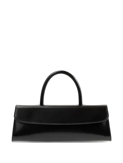 By Far Mini Longa Tote Bag In Black