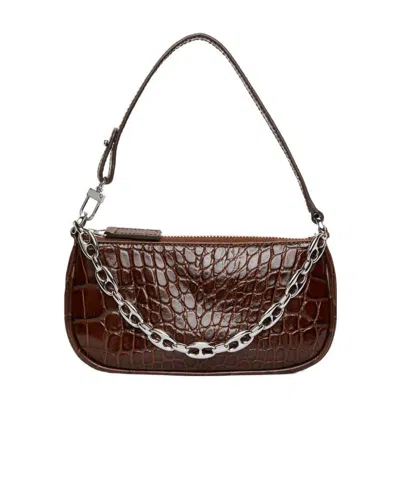 By Far Mini Rachel Tote Bag In Brown