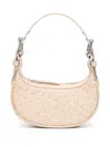 By Far Mini Soho Croco Embossed Leather Shoulder Bag