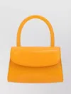 By Far Mini Rounded Top-handle Tote Bag In Orange