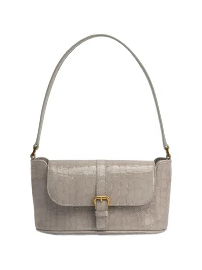 By Far Miranda Crocodile-embossed Satchel Bag In Pattern
