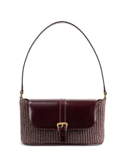 By Far Miranda Flap Shoulder Bag In Brown