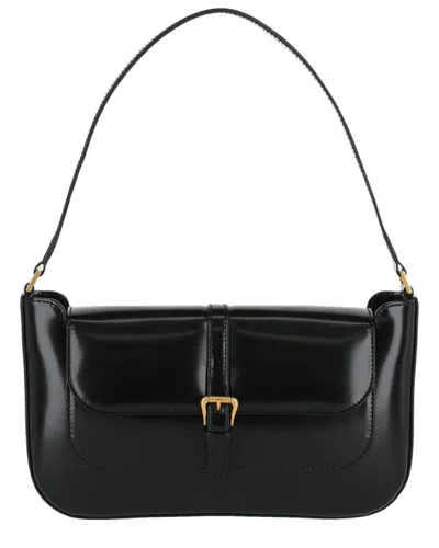 By Far Miranda Patent Shoulder Bag In Black