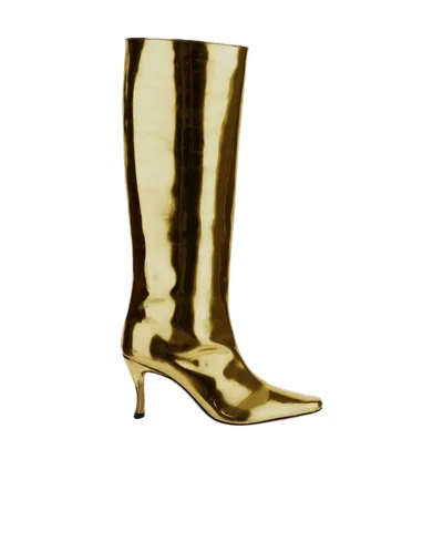 By Far Mirrored Stevie 42 80mm Boots In Nude