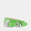 By Far Moore Belt In Green