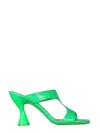 By Far Nadia Sandals In Green