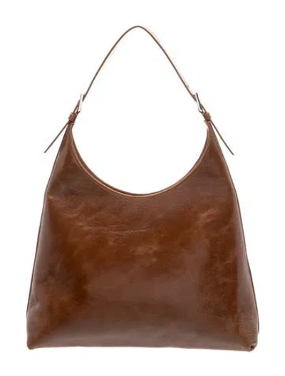 Pre-owned By Far Nubuck Hobo In Black