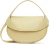 By Far Off-white Hari Creased Leather Bag In Bg032 Tapioca