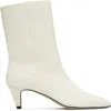 By Far Off-white Lysander Washed Leather Boots In Multi