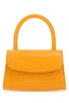 By Far Orange Leather Mini Handbag In Orange