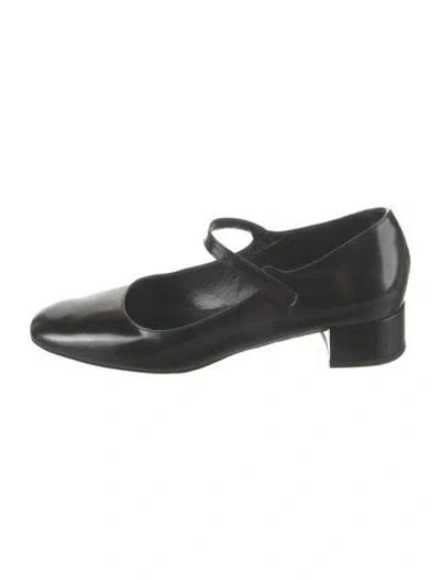 Pre-owned By Far Patent Leather In Black