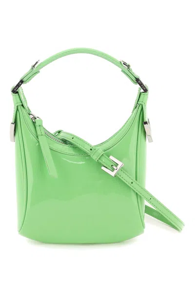 By Far Patent Leather 'cosmo' Bag In Green