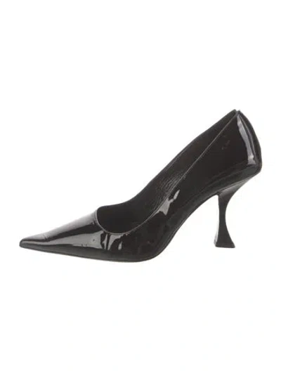 Pre-owned By Far Patent Leather Pumps In Black