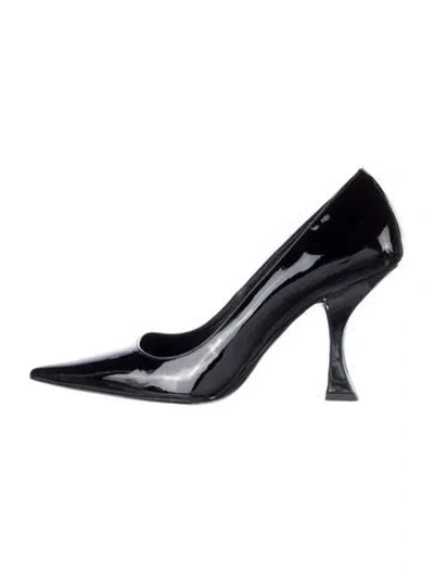 Pre-owned By Far Patent Leather Pumps In Black