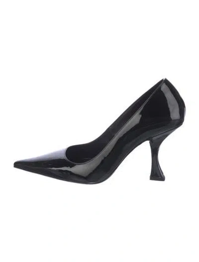 Pre-owned By Far Patent Leather Pumps In Black