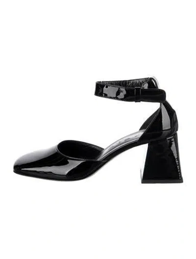 Pre-owned By Far Patent Leather Pumps In Black